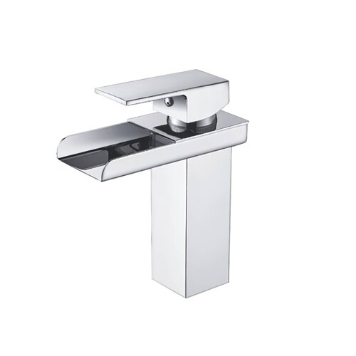 Grifo mezclador para lavabo agua fria caliente chico efecto cascada FA-7681
