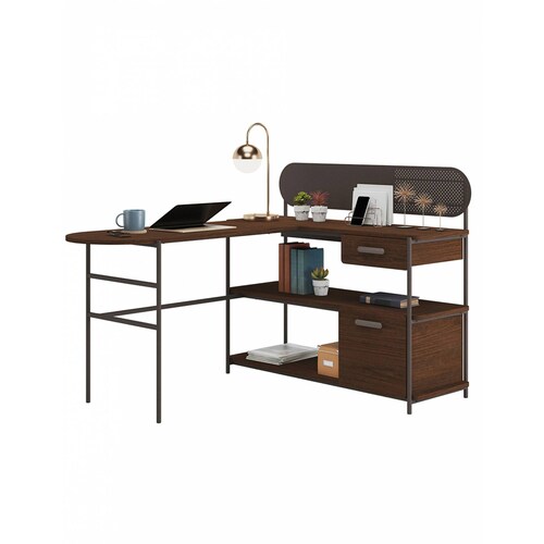 Mueble Escritorio en L Moderno C Cajones Radial 426026