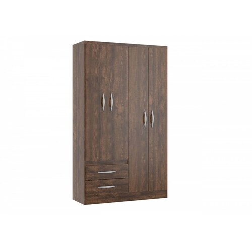 Mueble Ropero Castaño De 4 Puertas Modelo 207484