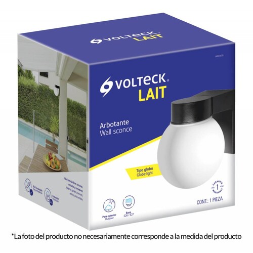 Arbotante de pared tipo vaso, lámpara no incluida 