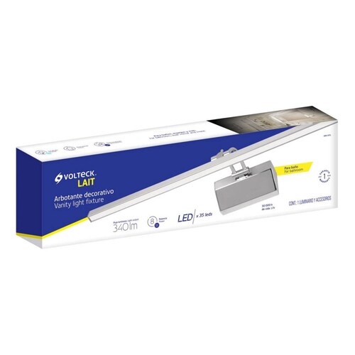 Arbotante Decorativo Cromado 7 W Led 