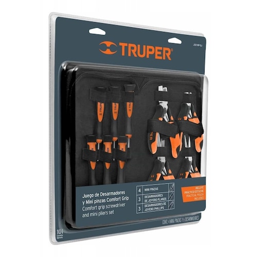Juego De Pinzas Miniaturas Y Desarmadores De Truper 