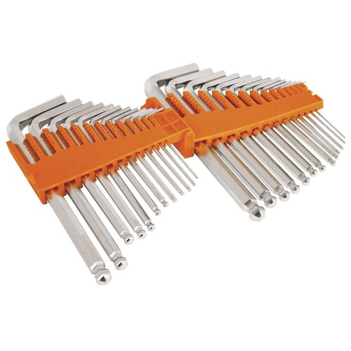 Llaves Allen 25pzas std y mm c/estuche Truper 