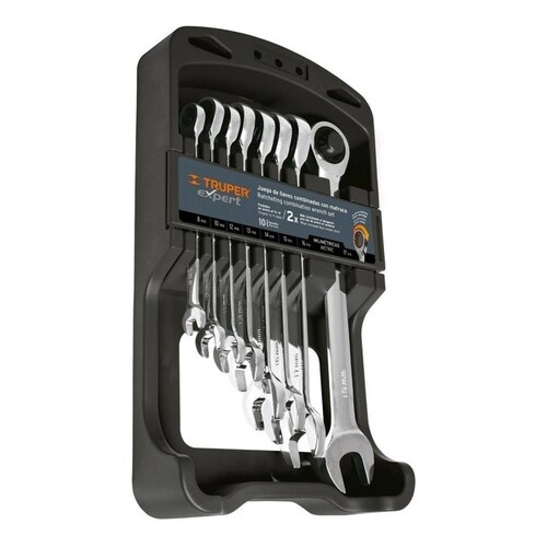 Juego de Llaves Combinadas Con Matraca 8pzasmm Truper 