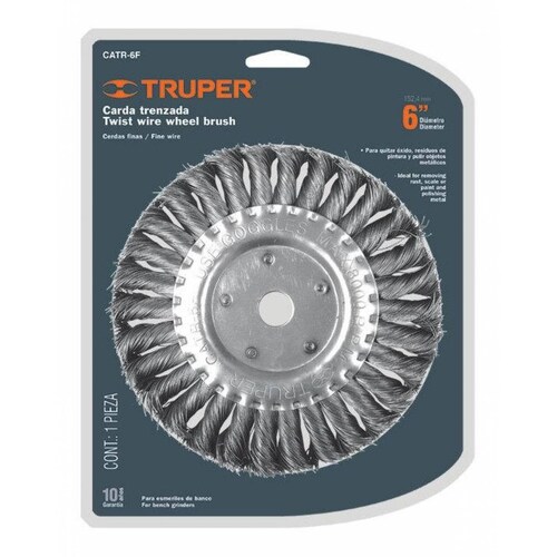 Carda Trenzado Fino 6 X 5/8' Para Esmeril Truper 