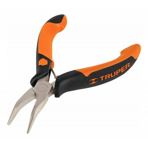Pinza Miniatura Punta Curva 4' Comfort Grip Truper 