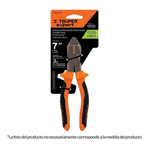 Pinza De Electricista Profesional 9' Comfort Truper 