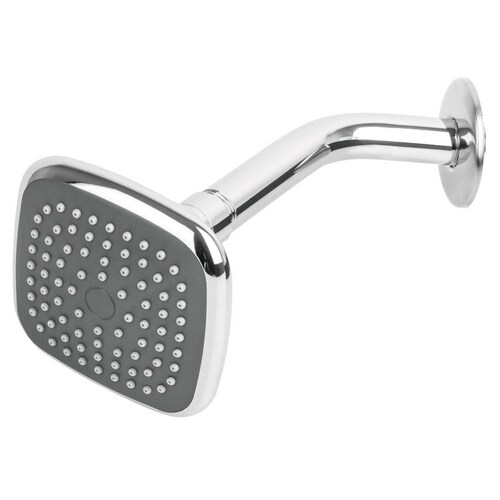 Regadera Cuadrada Abs 3-3/4' Con Brazo Basic Foset 