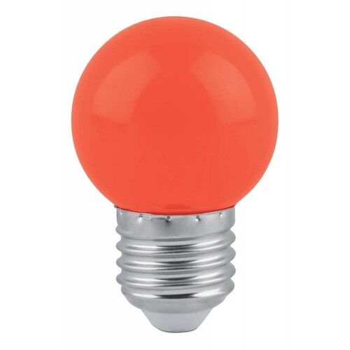 Lámpara De Led G45 127 V 1 W Color Rojo Volteck 