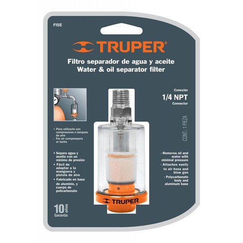 Filtro Separador Para Aire Cuerpo Aluminio-po Truper 