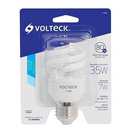 Foco 5 W Espiral Mini T2 Volteck 