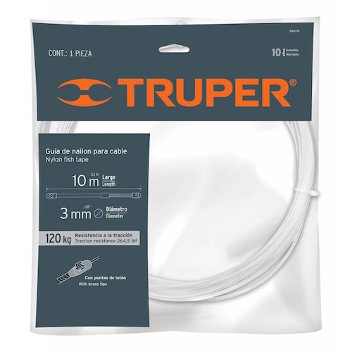 Guía De Nylon Para Cable 10 M Truper 