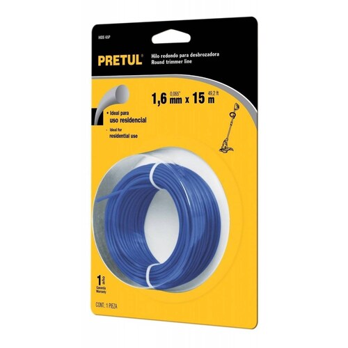 Hilo Redondo Para Desbrozadora 15 M 16 Mm Pretul 
