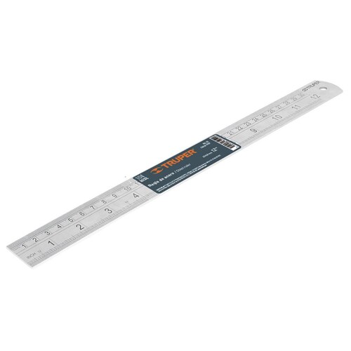 Regla de acero inoxidable, 30 cm. Truper 