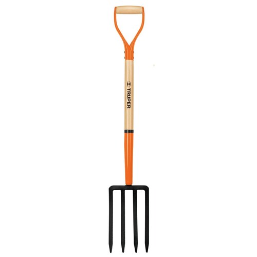Bieldo para jardín 4 dientes puño metálico mango 30" Truper 