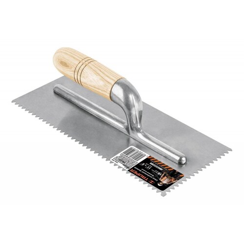 Llana Mango Madera Canto Dentado Triangular 1 Truper 