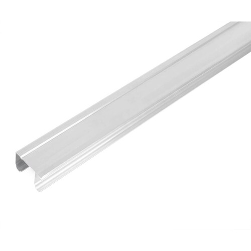 Riel superior 'JJ' de aluminio para puerta corrediza 2 m Hermex 