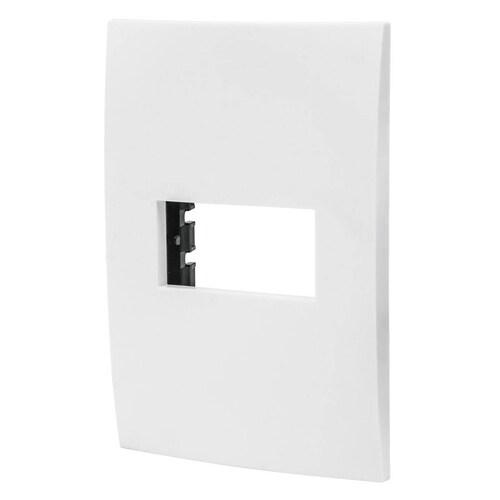 Placa 1 Módulo De Abs Línea Oslo Color Blanco Volteck 