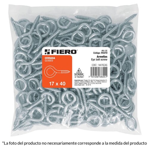 Armella 21 X 80 Cerrada Caja Con 144 Pzas Fiero 