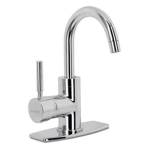 Monomando corto para lavabo, cromo, Foset 