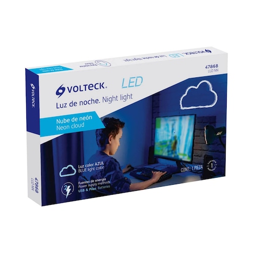 Luz de noche de LED nube neón, Volteck 