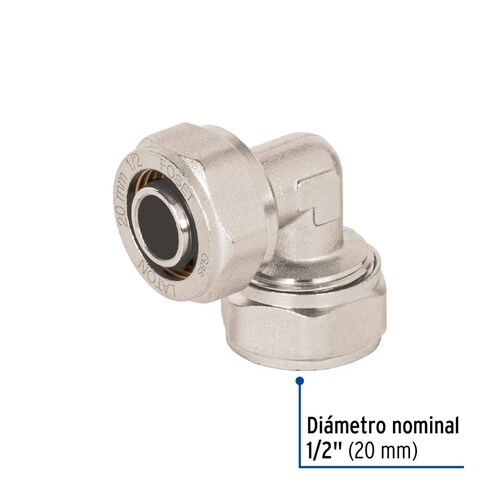 Codo 90 para PEALPE, 1/2', Foset 