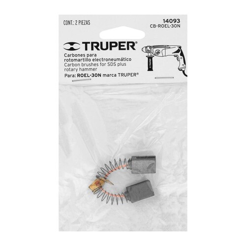 Bolsa con 2 carbones de repuesto para ROEL-30N, TRUPER 