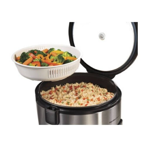 Arrocera 20 Tazas Roja Vaporizador Vegetales Hamilton Beach