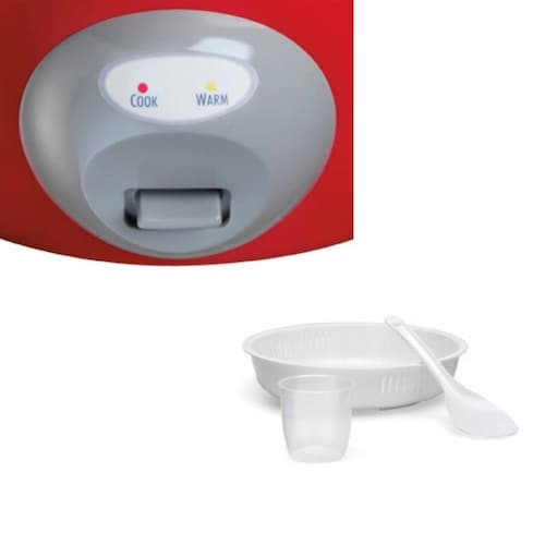 Arrocera 20 Tazas Roja Vaporizador Vegetales Hamilton Beach