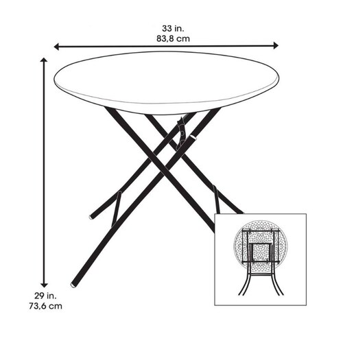 Mesa Personal Bistro 84 Cm Diametro Lifetime 