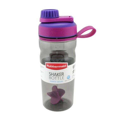 Botella Agitadora Shaker 600 ml Rosa Rubbermaid