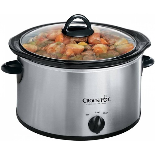 Olla Electrica 3.8L Ceramica Acero Inoxidable Crock Pot