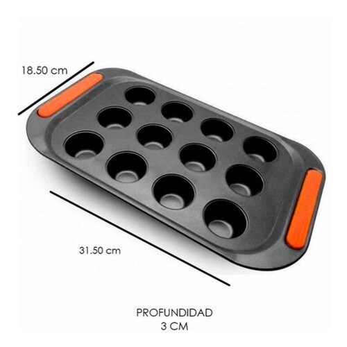 Molde Para Mini Muffins Cupcakes Ecko Antiadherente