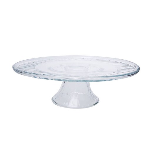 Plato Pastelero 31 cm con Base Vidrio Selene Libbey