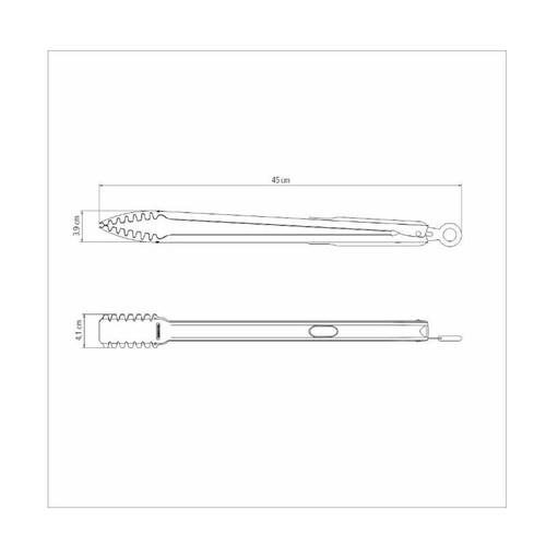 Pinzas para Carne 45 cm Asador Acero Inoxidable Tramontina
