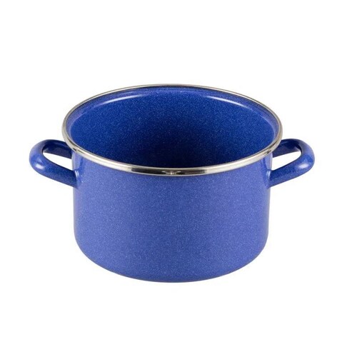 Olla Recta 16 cm Peltre Tapa Vidrio Ekco Azul 4034554