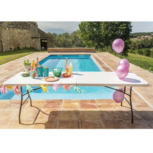 Mesa 243m tipo Portafolio Plegable Blanco NewStorm Oskar240