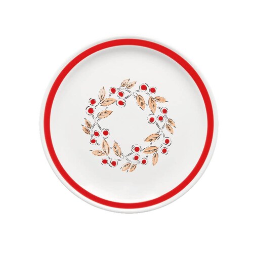 Vajilla de Mesa 30 Pz Cerámica Dulce Samba Novo Rojo Santa Anita