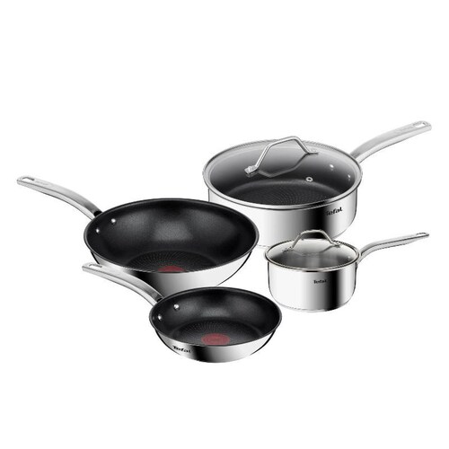 Batería de Cocina 6 pz Acero Inox Induccion Intuition Tefal