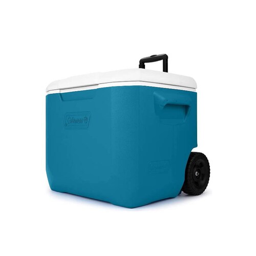 Hielera Con Ruedas 60 Qt   94 Latas Azul Océano Coleman