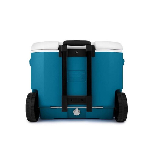 Hielera Con Ruedas 60 Qt   94 Latas Azul Océano Coleman