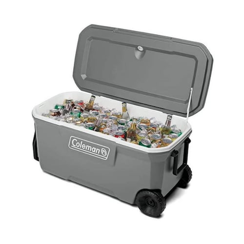 Hielera C Llantas 100 Qt Coleman Gris Oscuro 3000006492