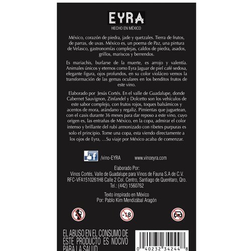 Vino tinto Eyra