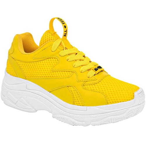 All Teen Tenis urbano para mujer amarillo, codigo 101508-1