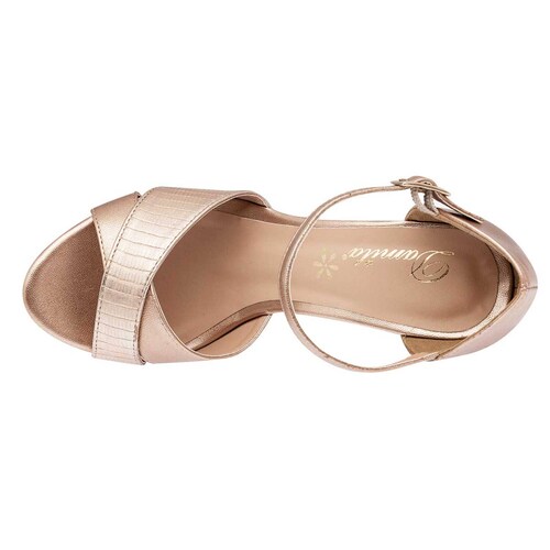 Damita Zapatillas de fiesta para mujer dorado, codigo 90390-1