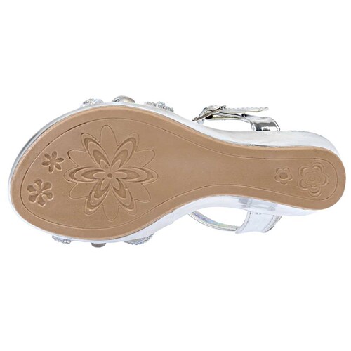 Dianne Monzetti Zapato de graduación para niña plata, codigo 108487-1