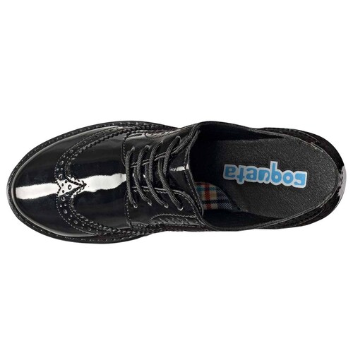 Coqueta Zapatos para mujer negro charol, Cod. 102367-2
