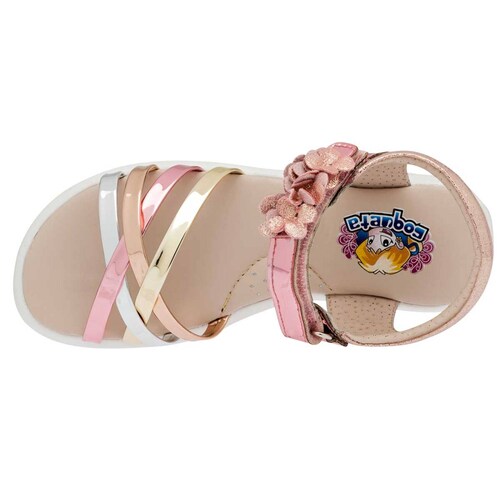 Coqueta Sandalia para niña rosa dorado plata, Cod. 102519-1