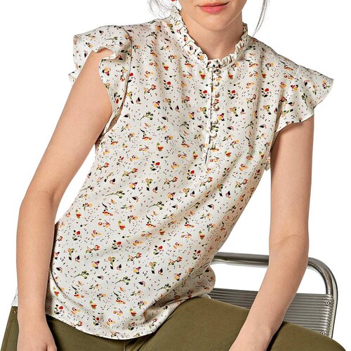 Felker Blusa para mujer beige multicolor cdigo 1021221