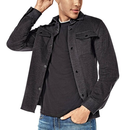 Mora urban Chamarra para hombre gris cdigo 122017D